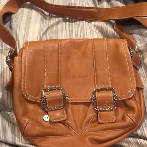 Leather cross body bag